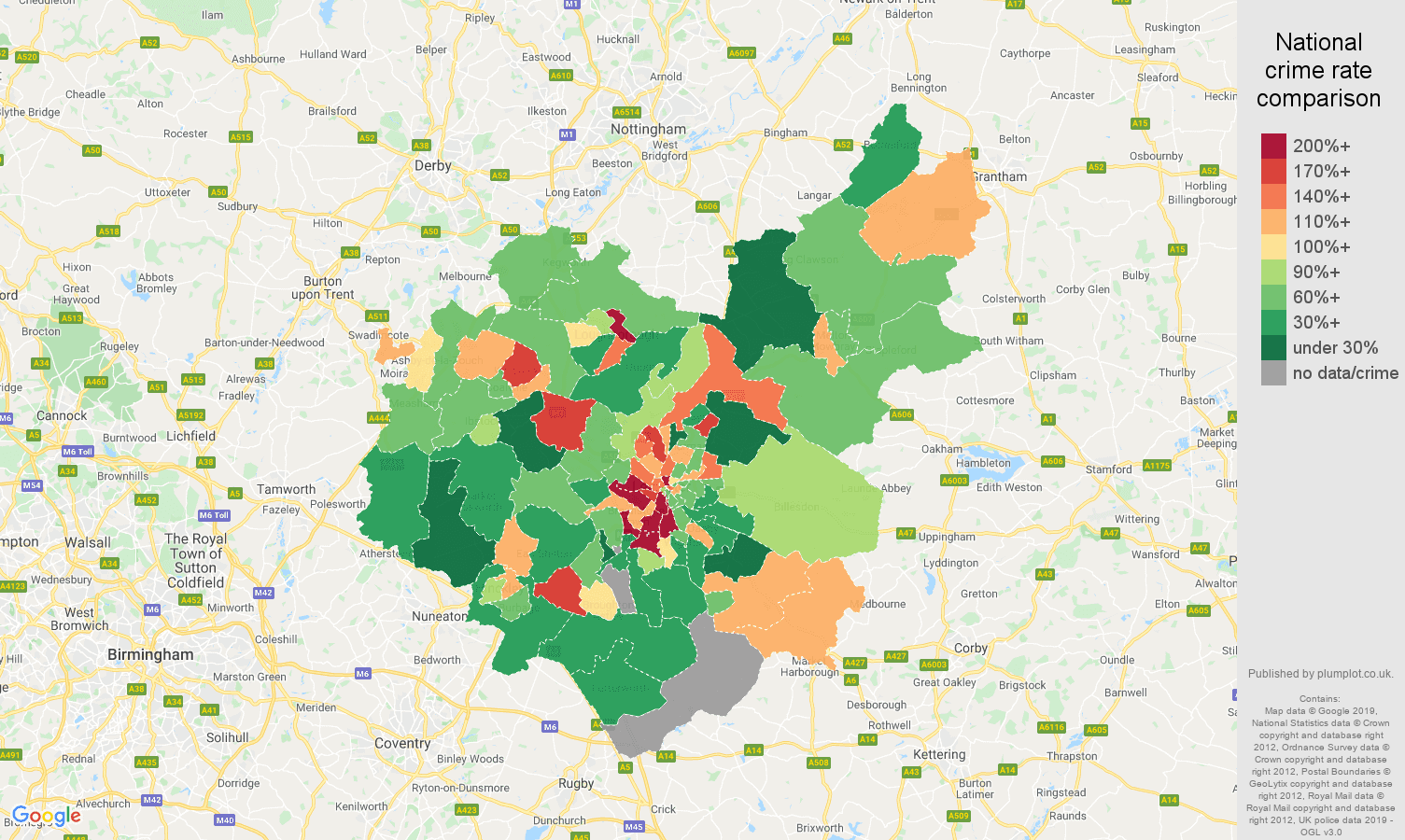 Leicestershire Other Crime Statistics In Maps And Graphs.